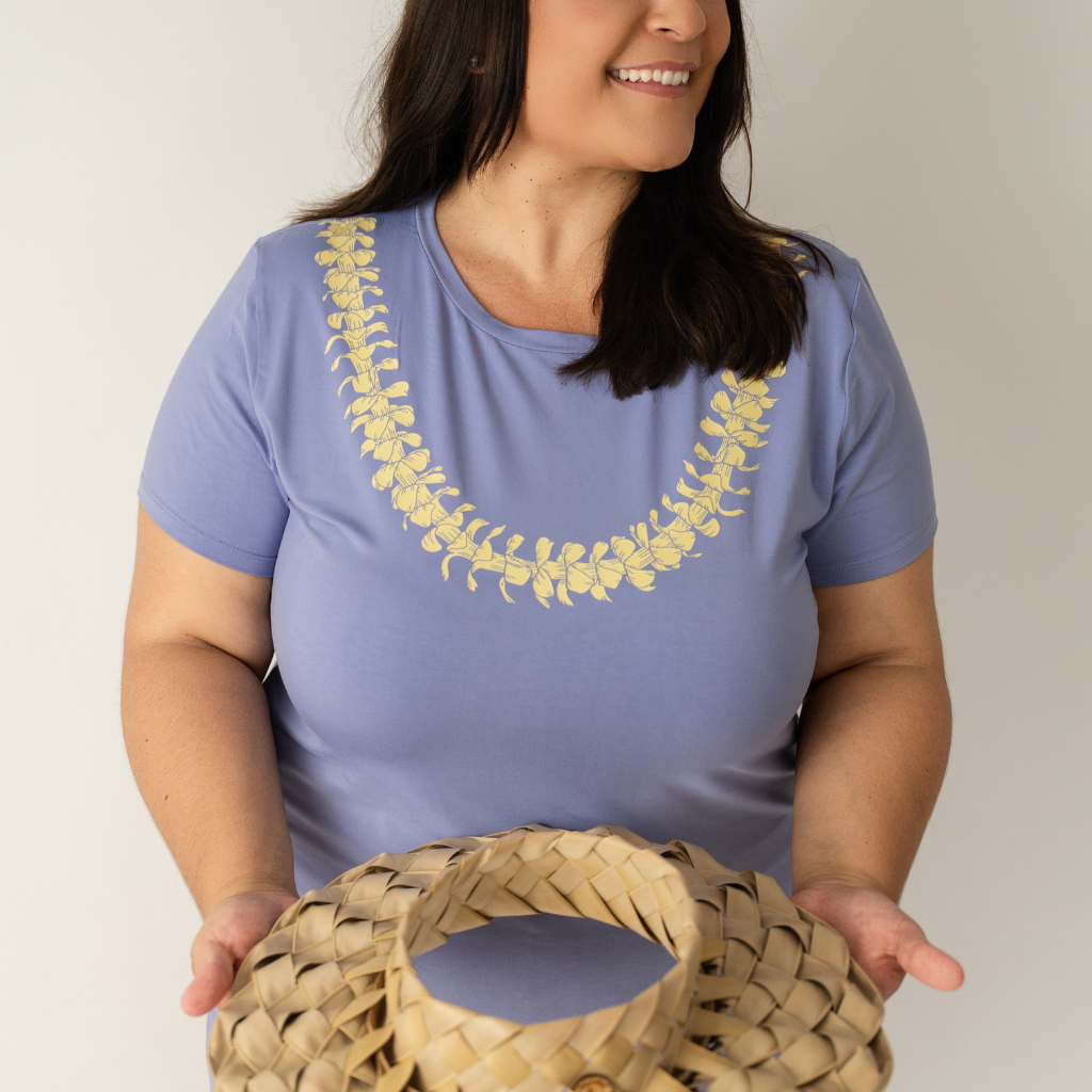 Lei Pua Kenikeni Women's Short Bamboo Pajamas