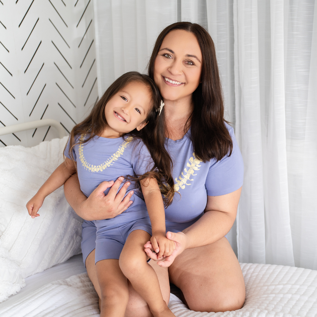 Lei Pua Kenikeni Women's Short Bamboo Pajamas