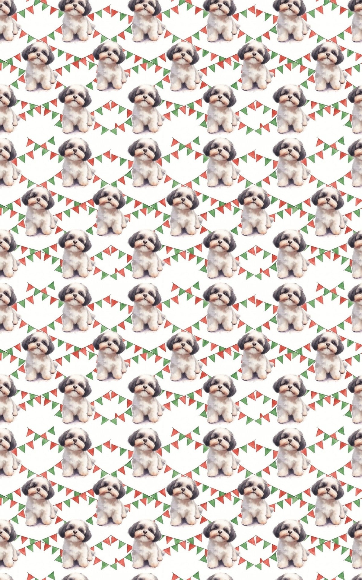 Puppies & Pennants Wrapping Paper