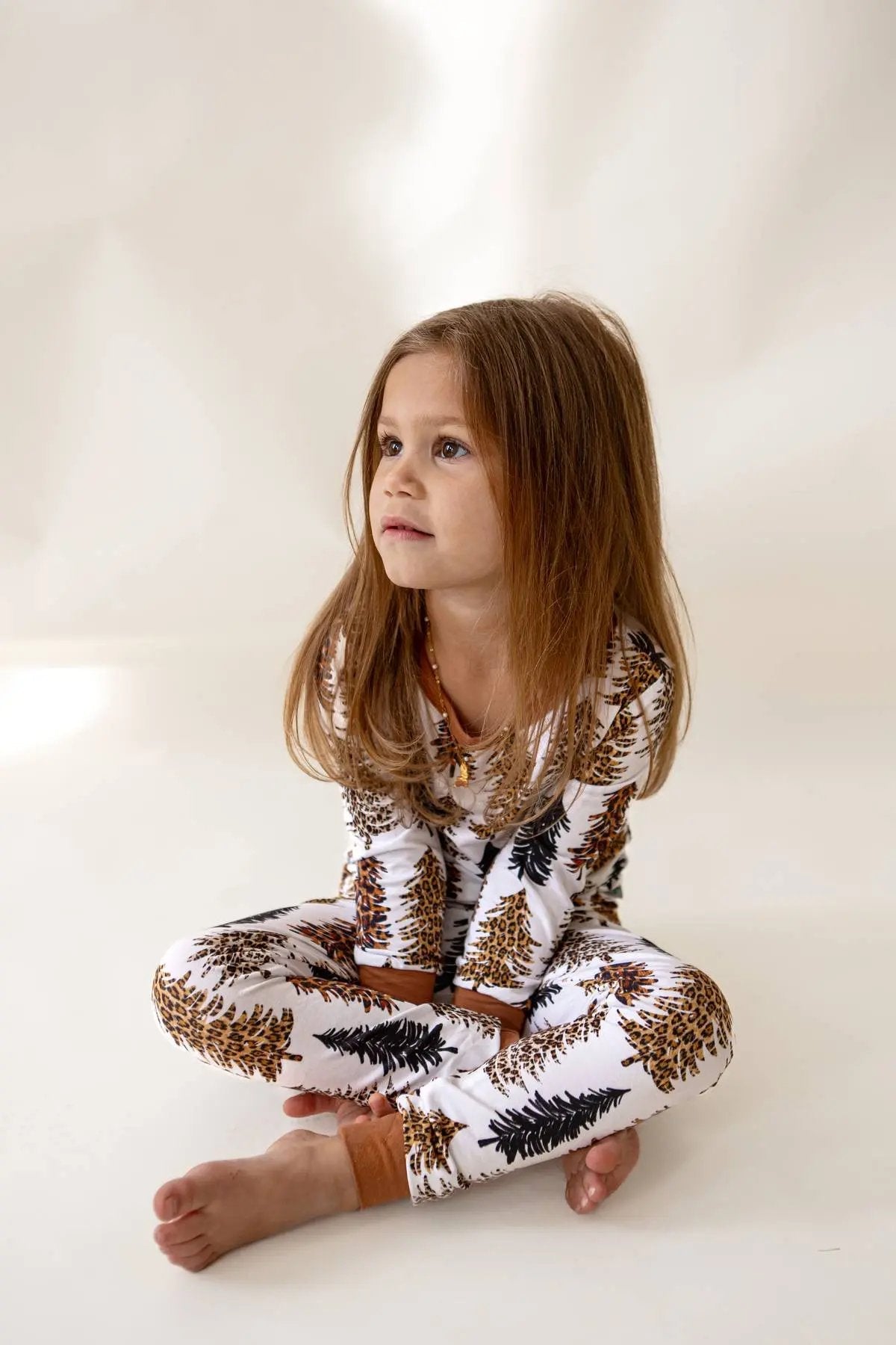 Leopard Trees Pajama Set