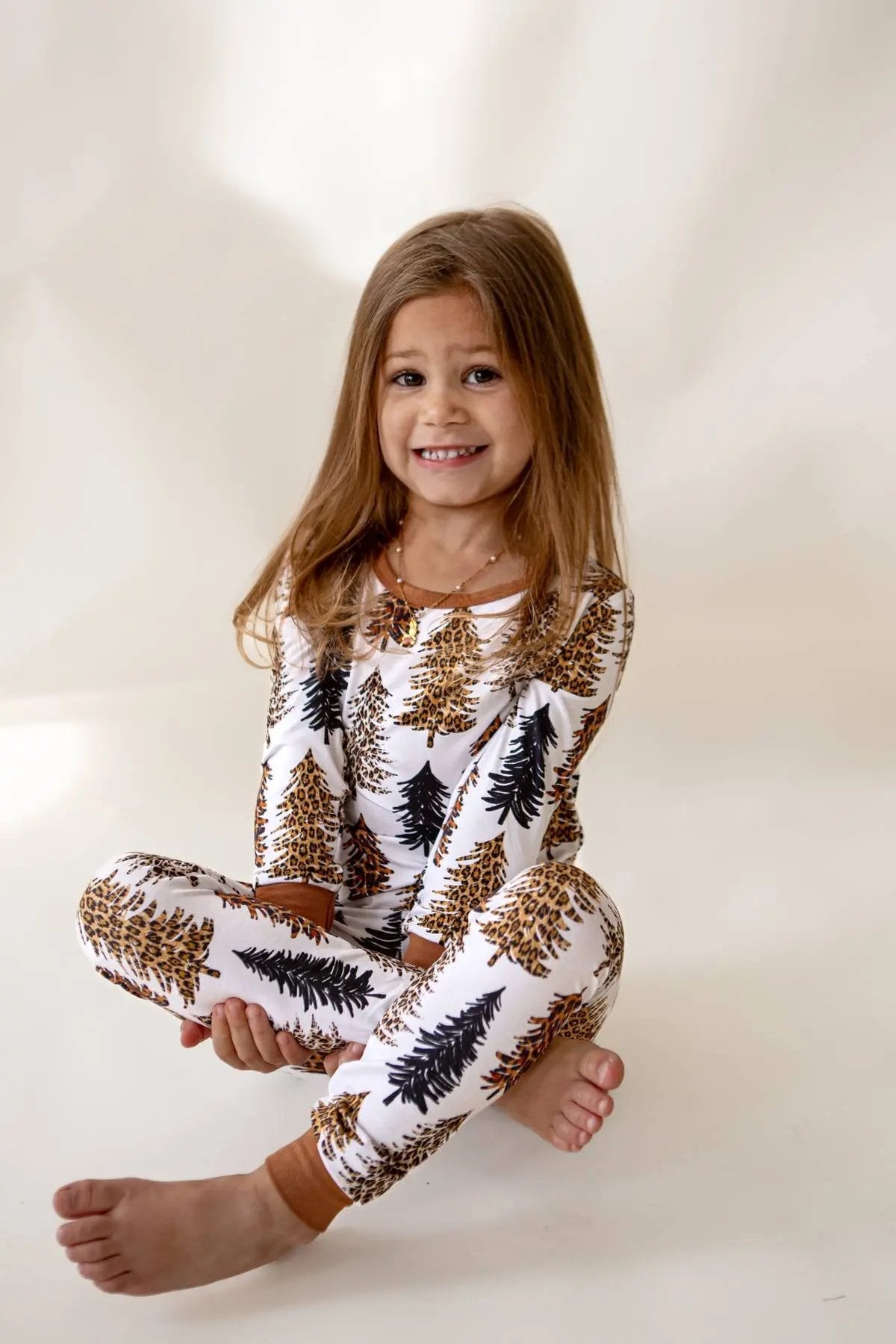 Leopard Trees Pajama Set