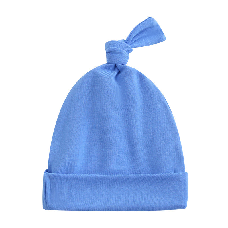 Pure Blue Baby Beanie Hat