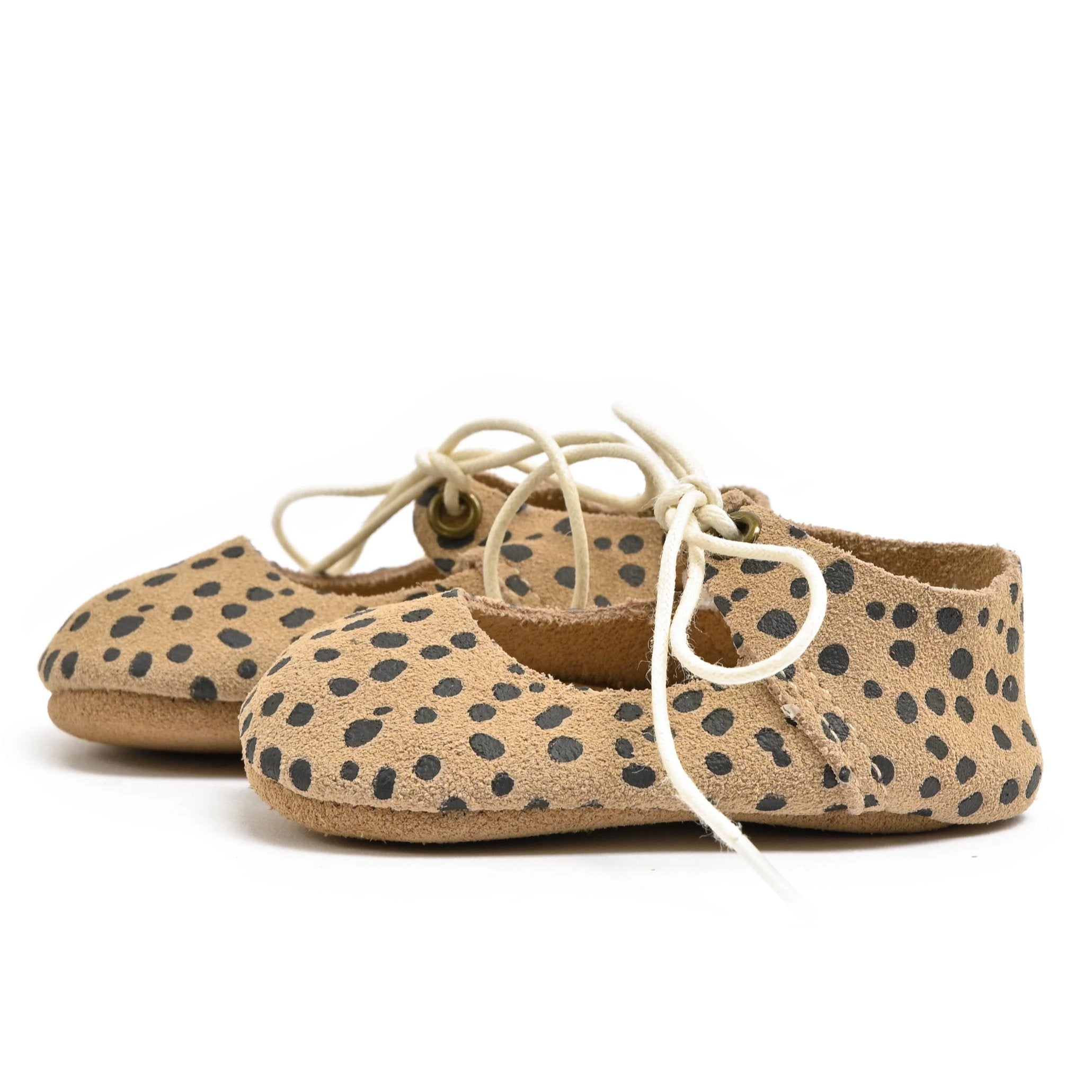 Cheetah - Lace-up Mary Jane - Soft Sole