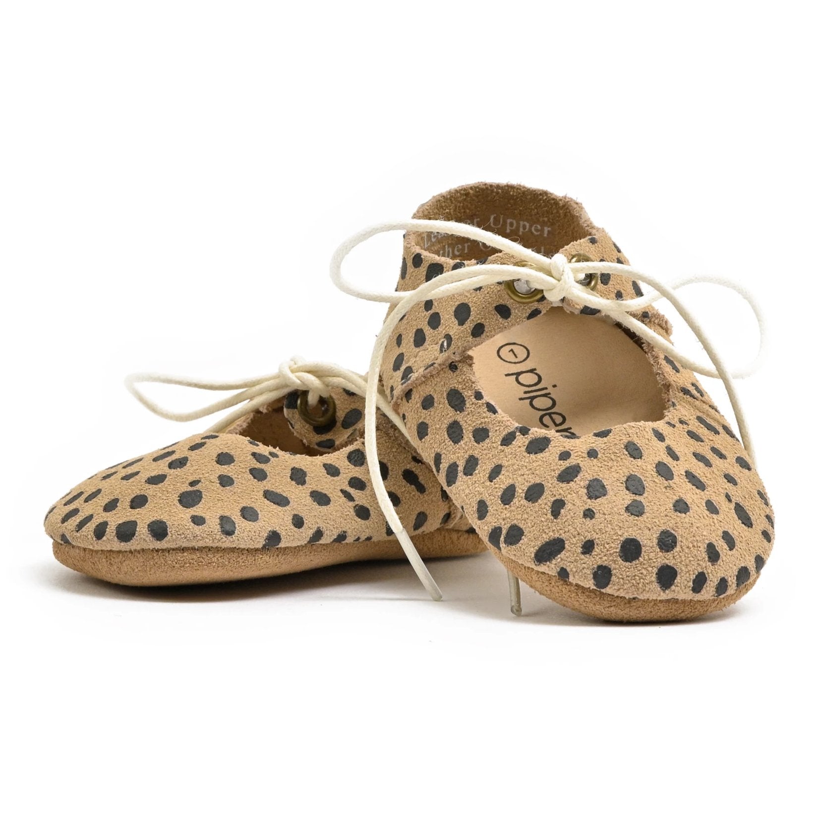 Cheetah - Lace-up Mary Jane - Soft Sole