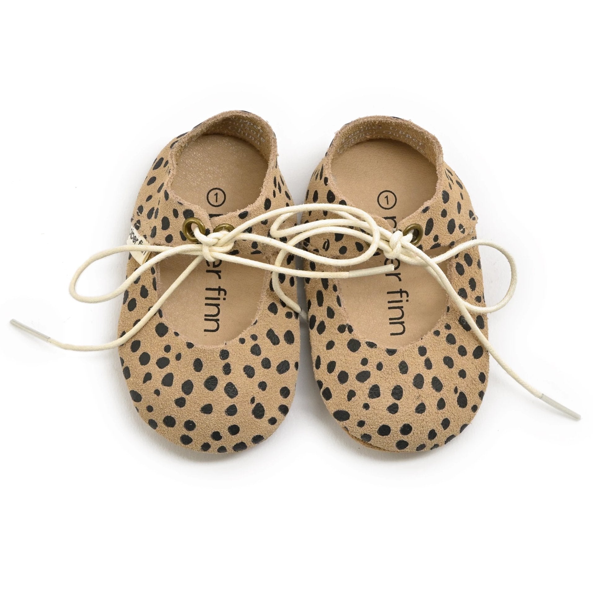 Cheetah - Lace-up Mary Jane - Soft Sole