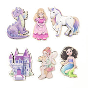 Fairytale Magnetic Wooden Puzzle Set With Cotton Bag | Made In The Usa 🇺🇸