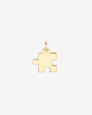 14k Gold Puzzle Piece Pendant