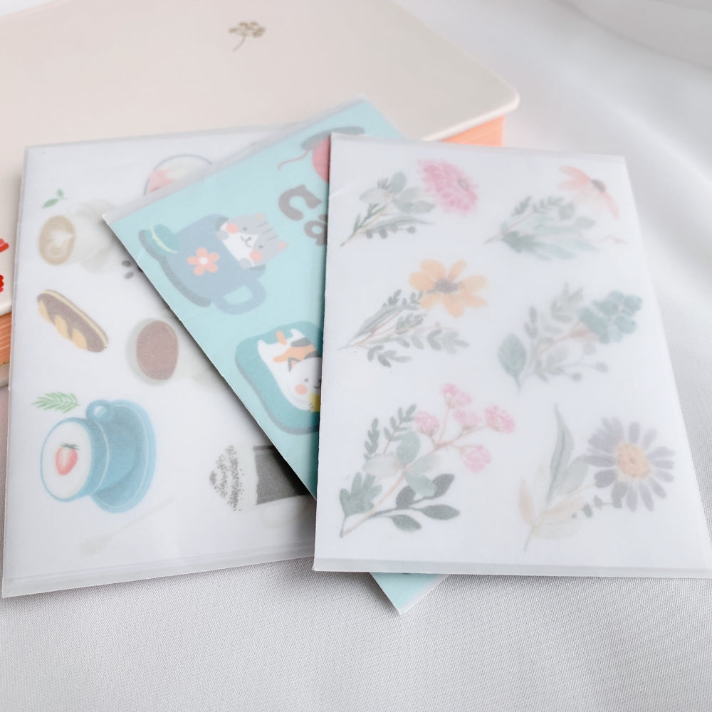 Cosy Teatime Washi Paper Sticker Set by The Washi Tape Shop