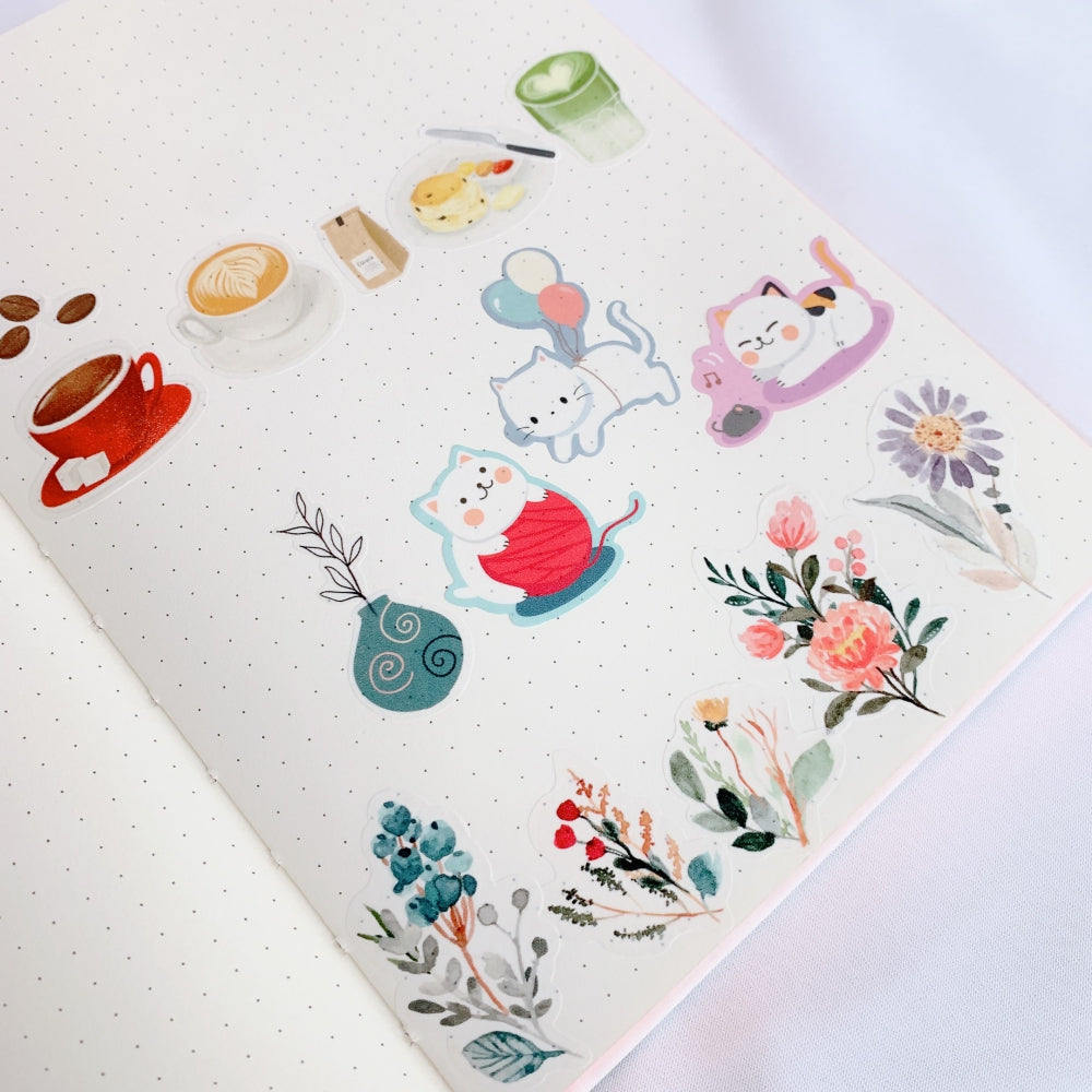 Floral Charm Washi Paper Sticker Set by The Washi Tape Shop