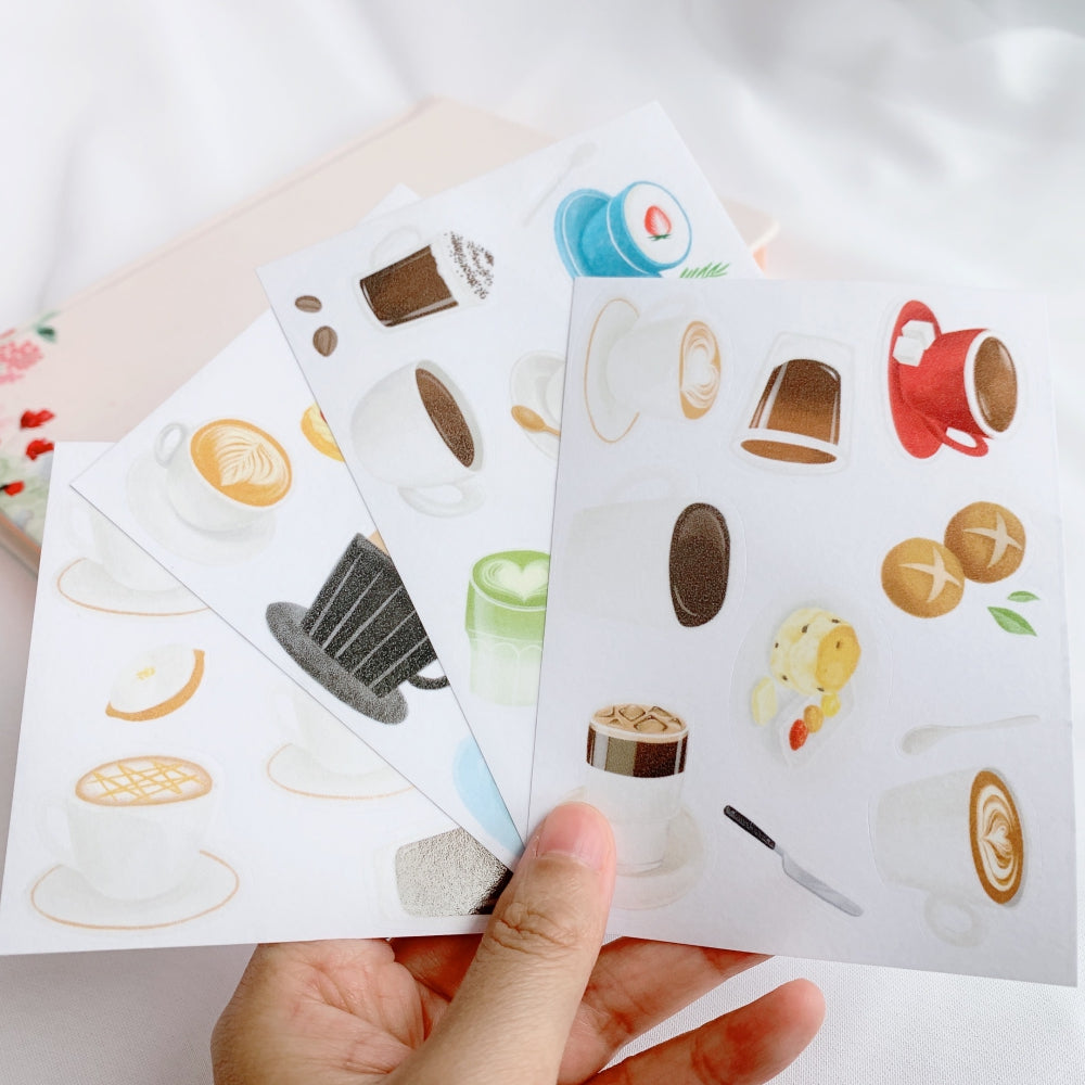 Cosy Teatime Washi Paper Sticker Set by The Washi Tape Shop