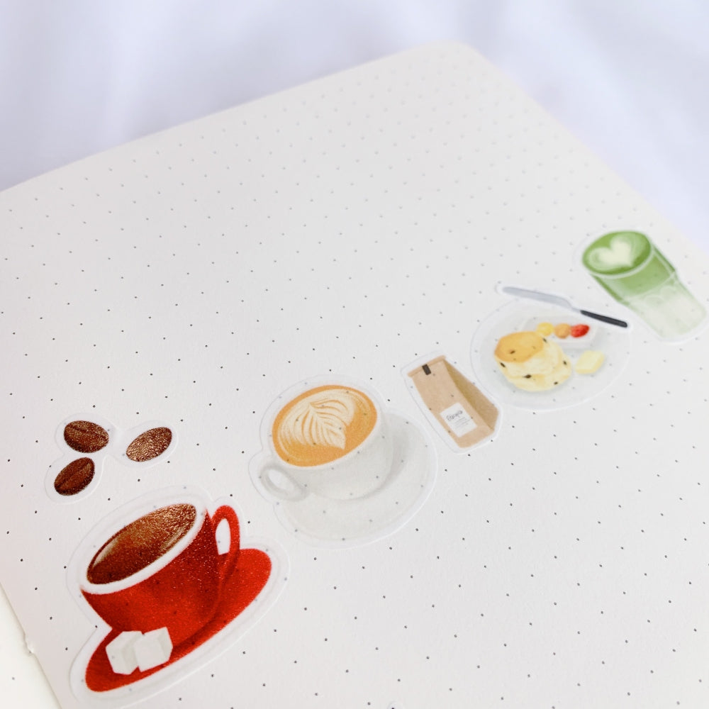 Cosy Teatime Washi Paper Sticker Set by The Washi Tape Shop