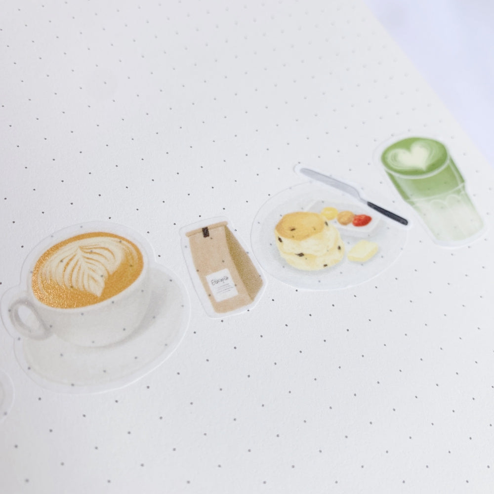 Cosy Teatime Washi Paper Sticker Set by The Washi Tape Shop