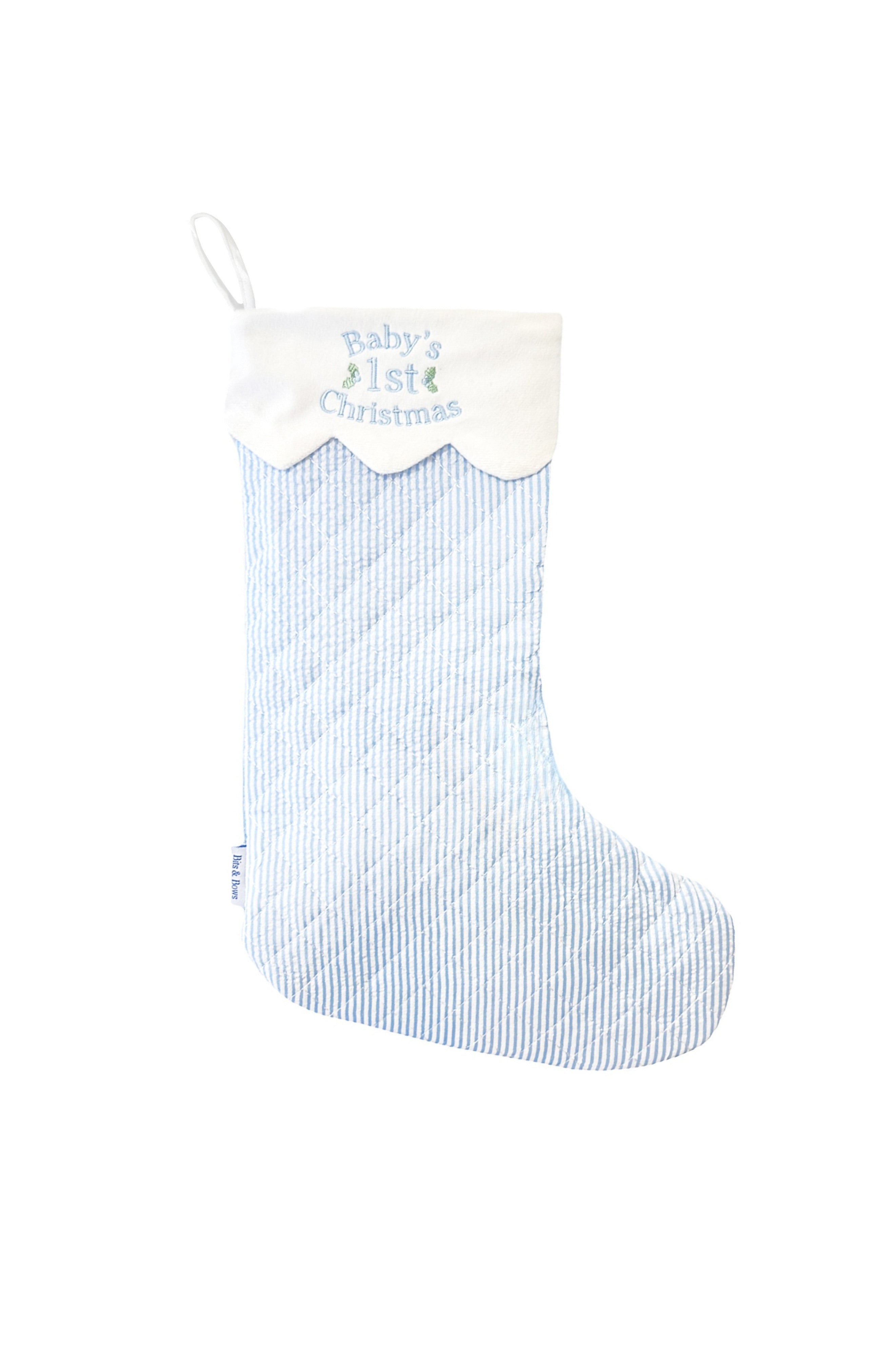 Baby's 1st Christmas Stocking, Blue