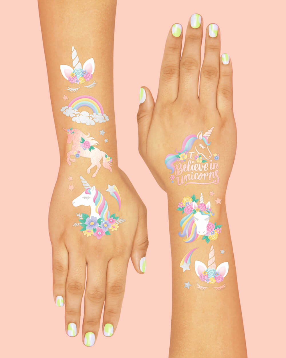 Unicorn 🦄 Tats - 52 Foil Temporary Tattoos