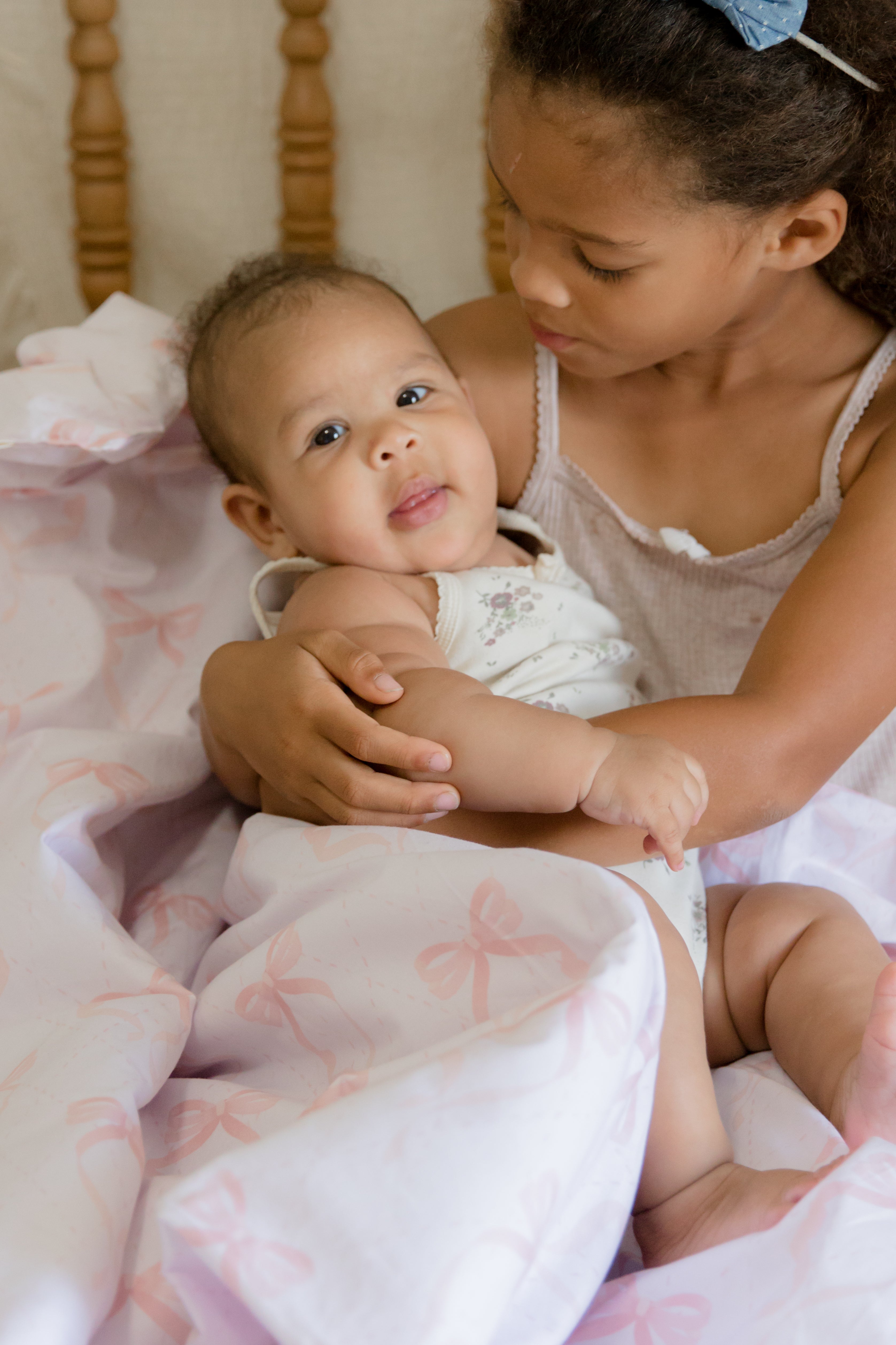 Ribbon Crib Quilted Blanket