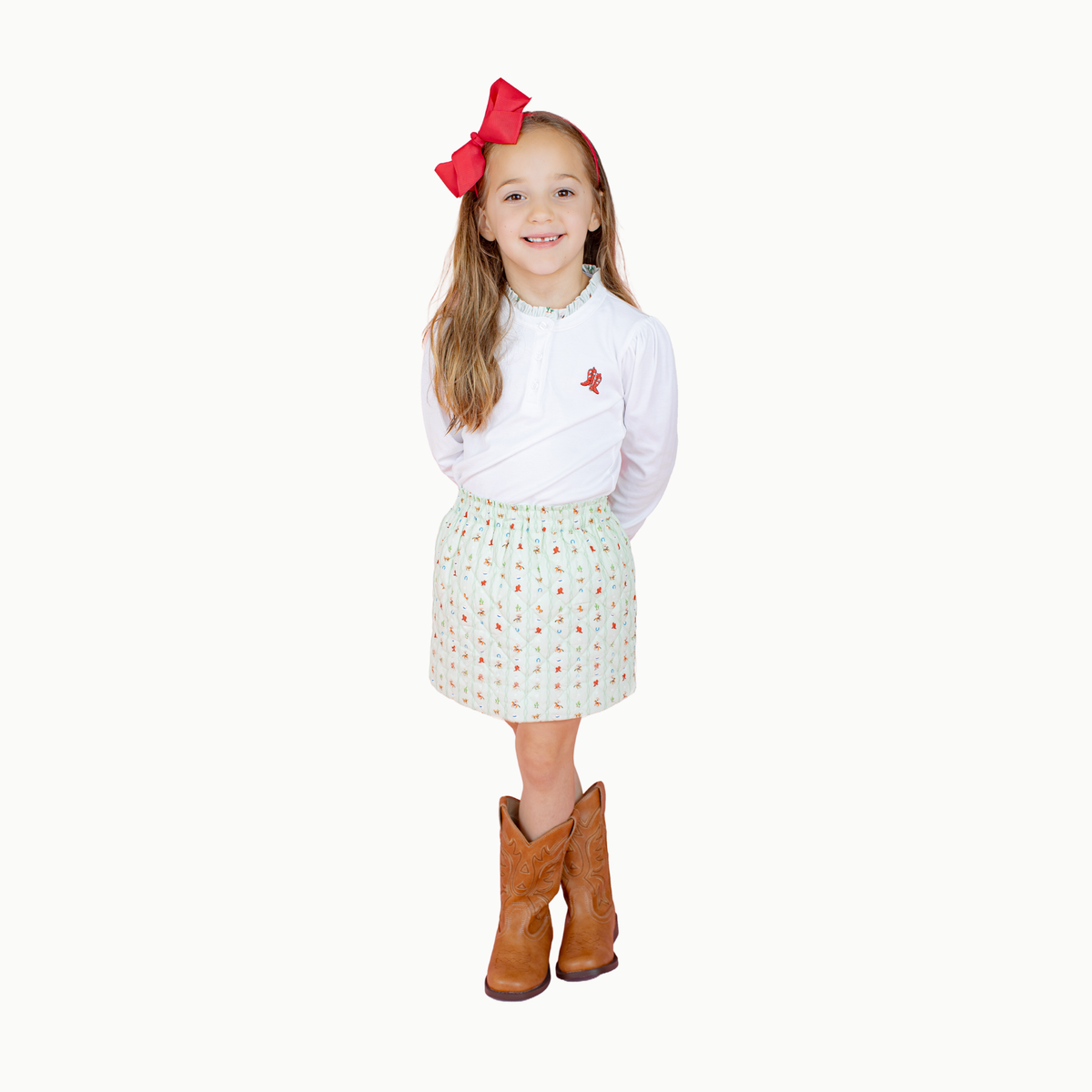 Quilted Skirt In Rodeo