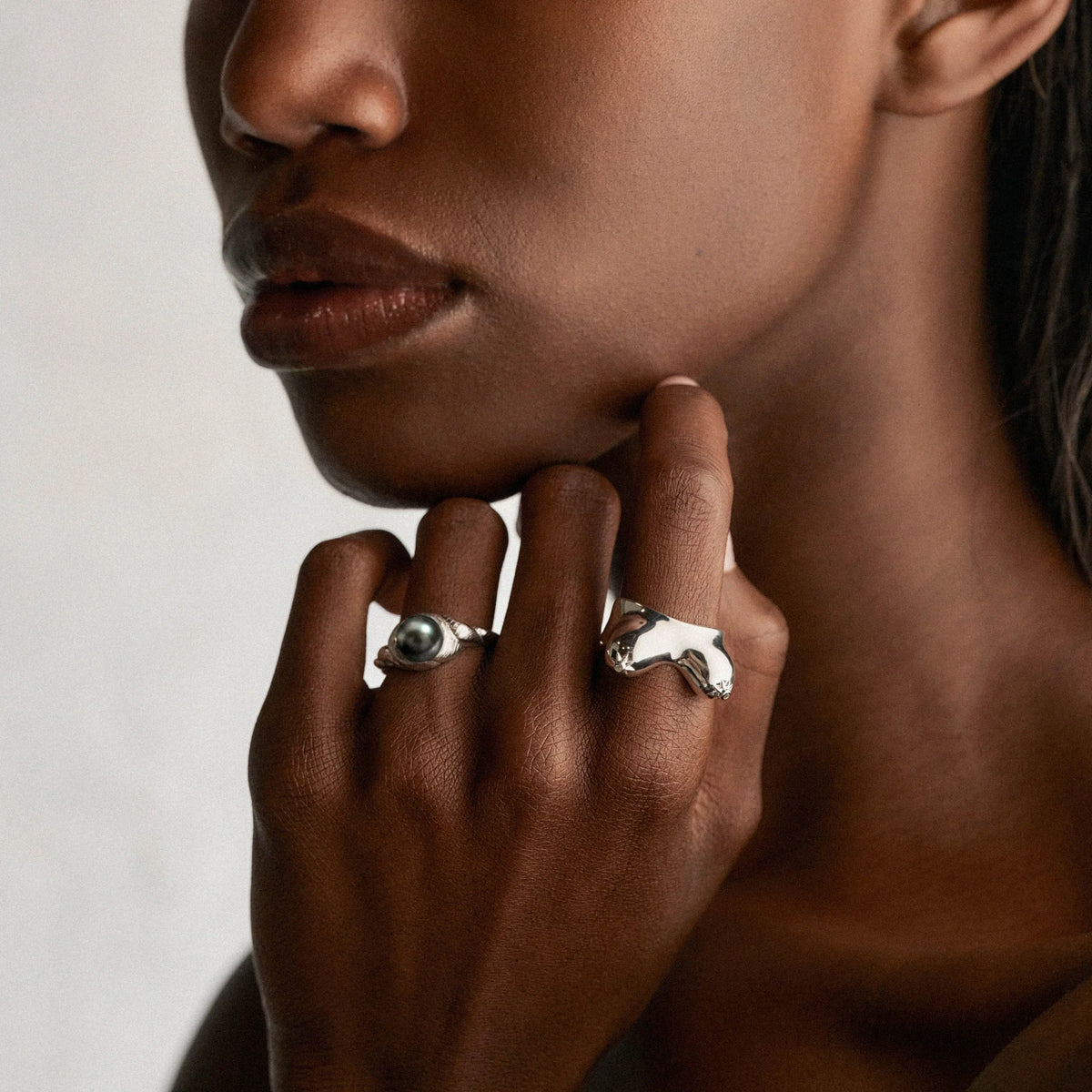 Adorned Pearl Ring