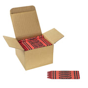 80-pack Red Crayons Bulk – Standard Size, Non-toxic, Classroom & Party Supply
