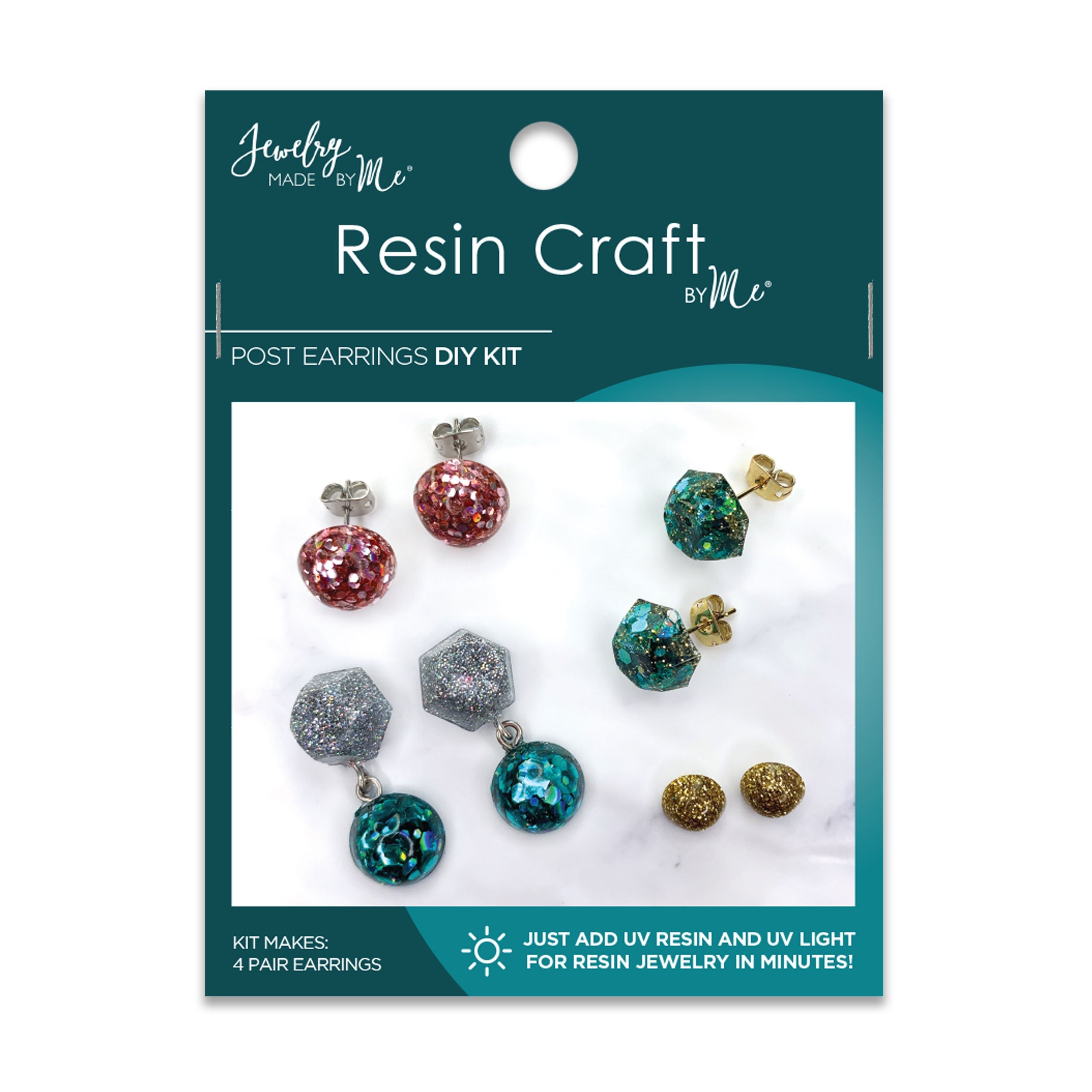 Post Earrings Uv Resin Diy Kit