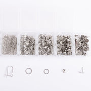 Silver Essential Earring Findings Kit, 575pcs