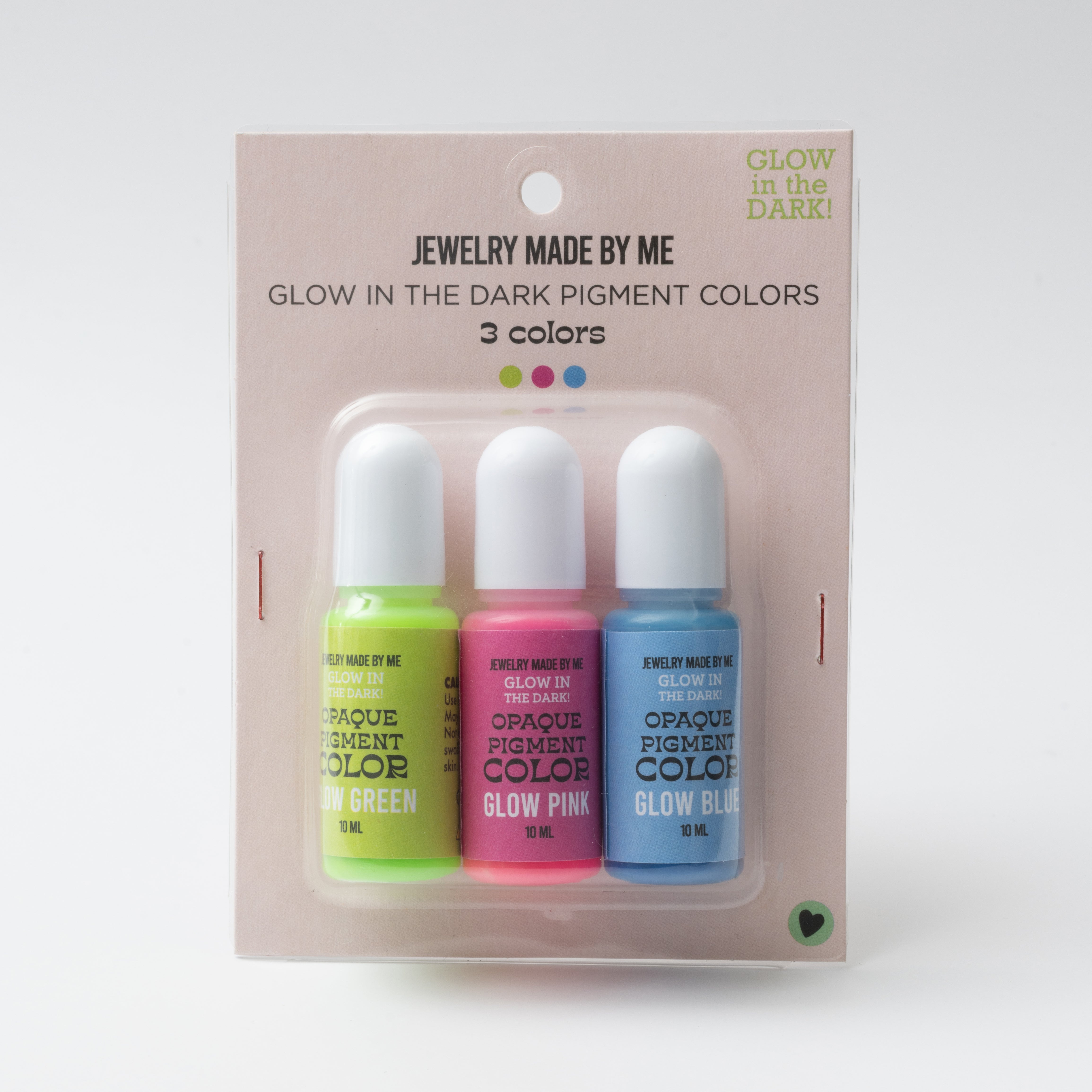 Glow-in-the-dark Liquid Pigments 3pc 10ml