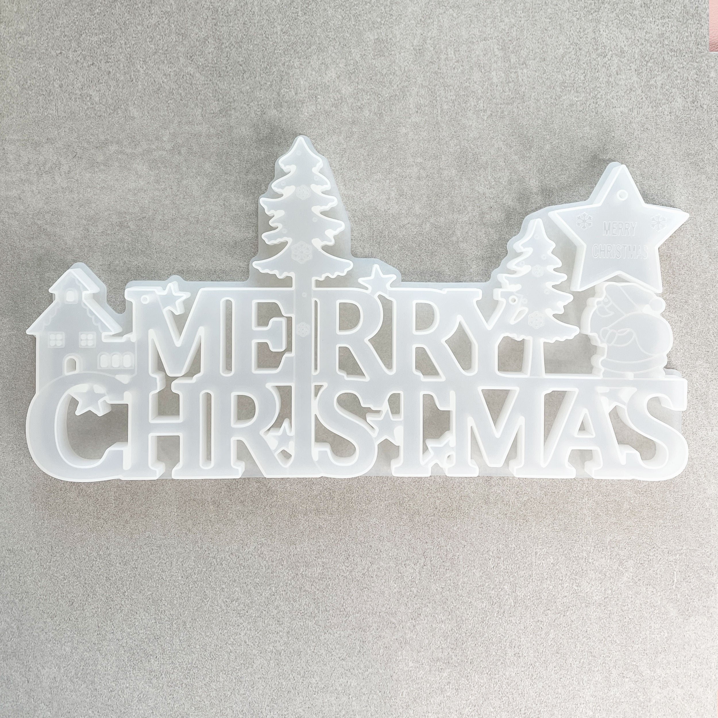 Merry Christmas Sign Silicone Mold