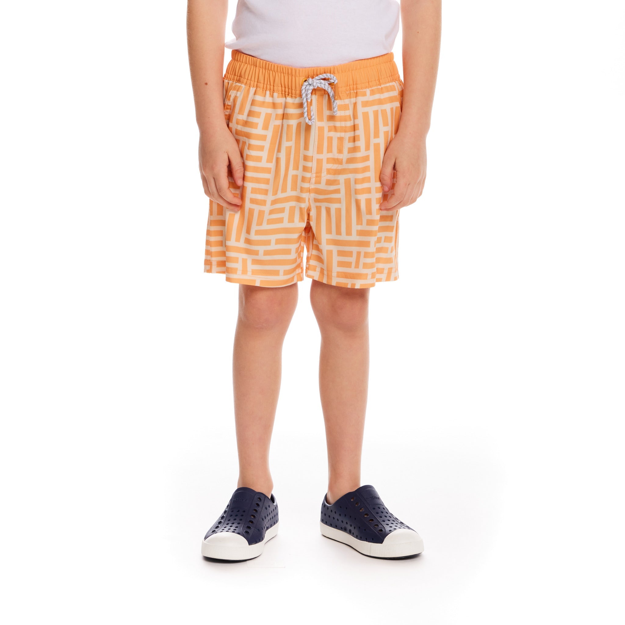 Comfort Stretch Lined Boardshort | Geometric Print (4-12 Years)