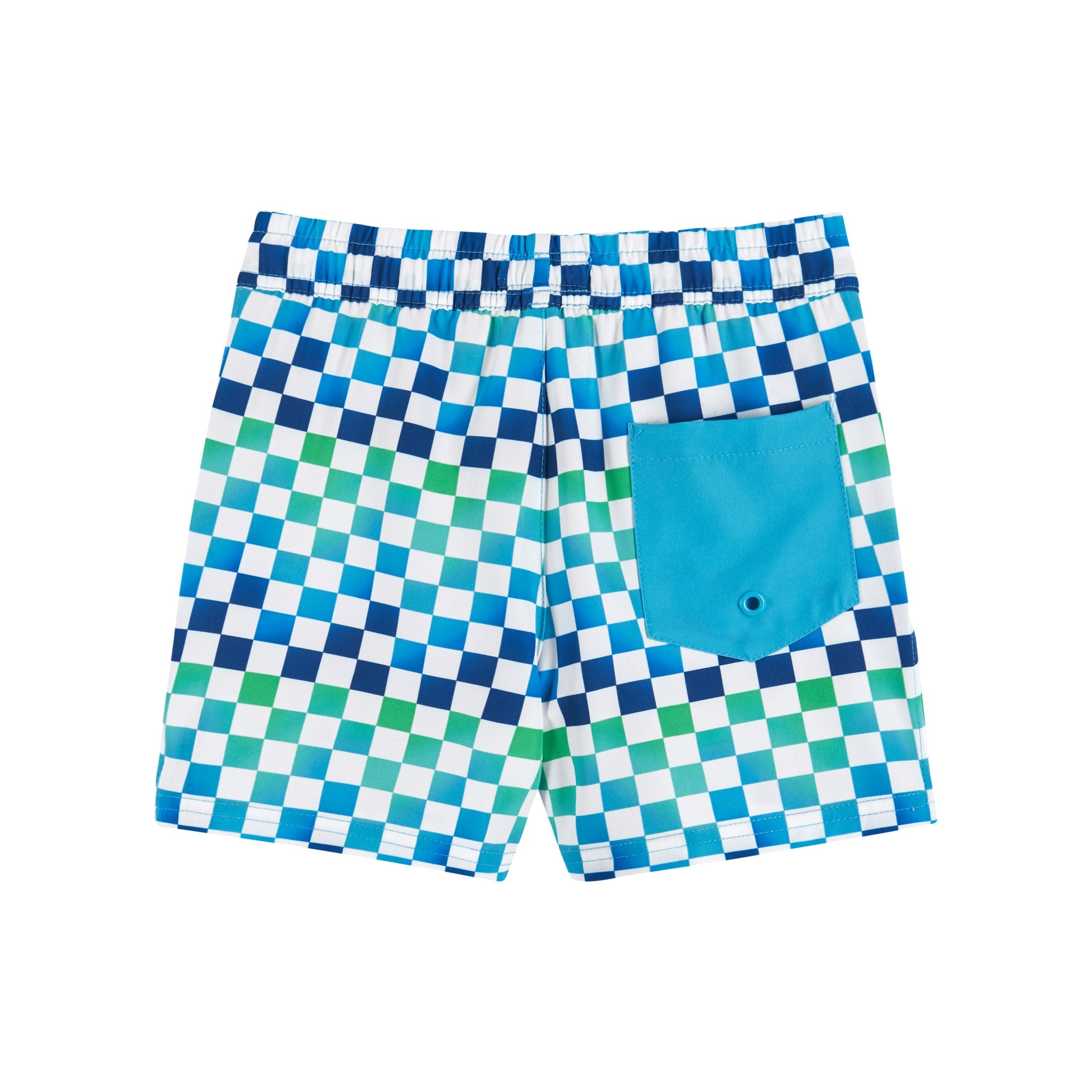 Comfort Stretch Lined Boardshort | Ombre Checker (4- 7 Years)