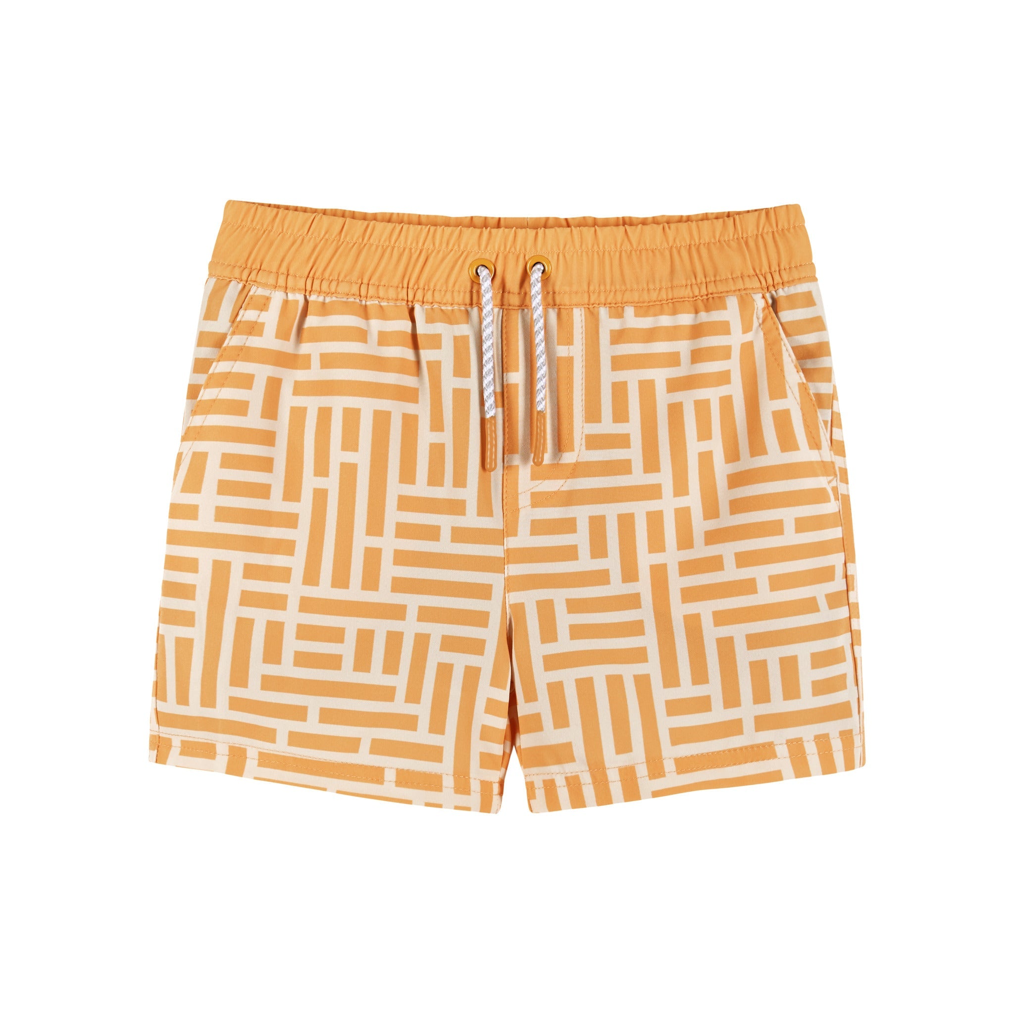 Comfort Stretch Lined Boardshort | Geometric Print (4-12 Years)