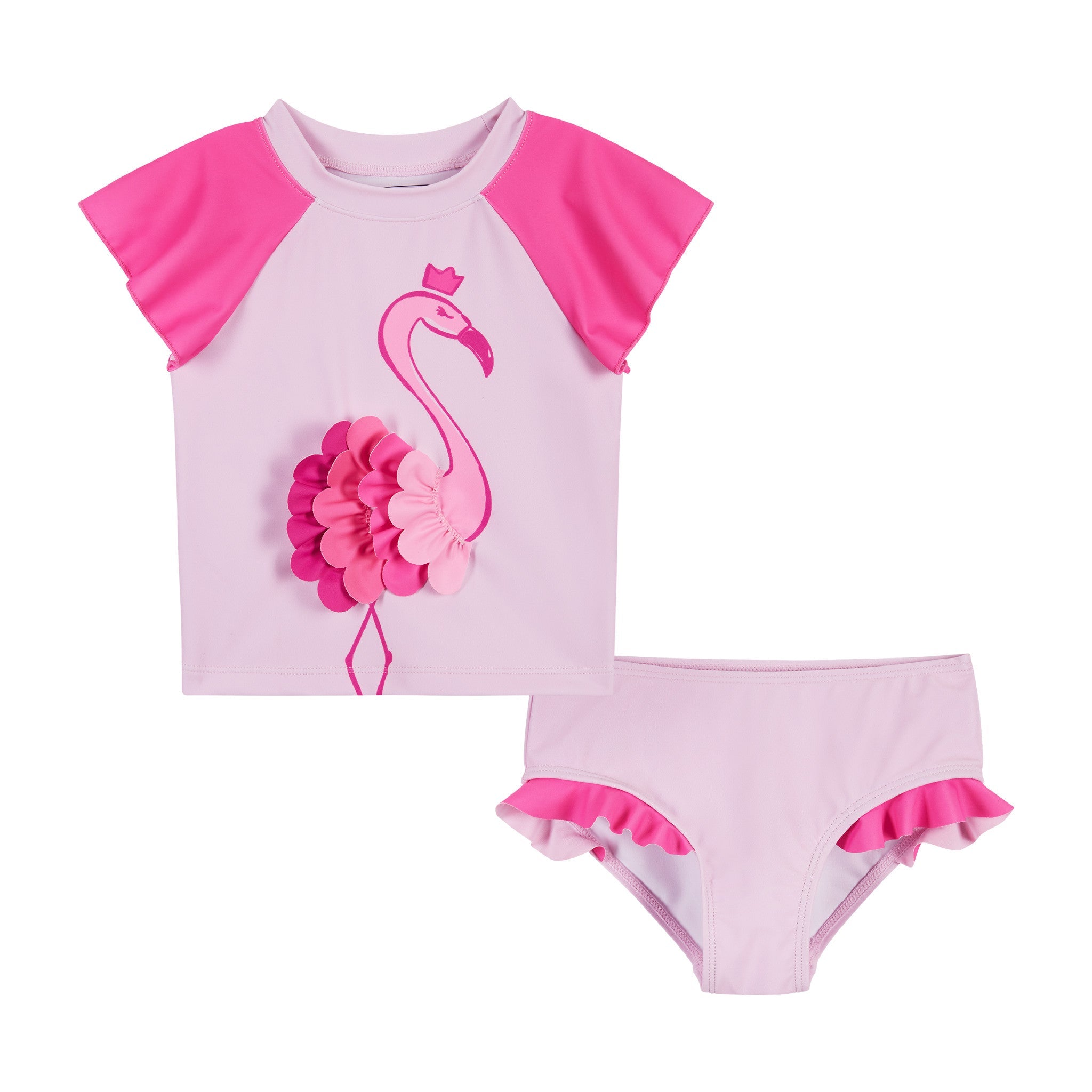 Infant Rashguard Set | Pink Flamingo