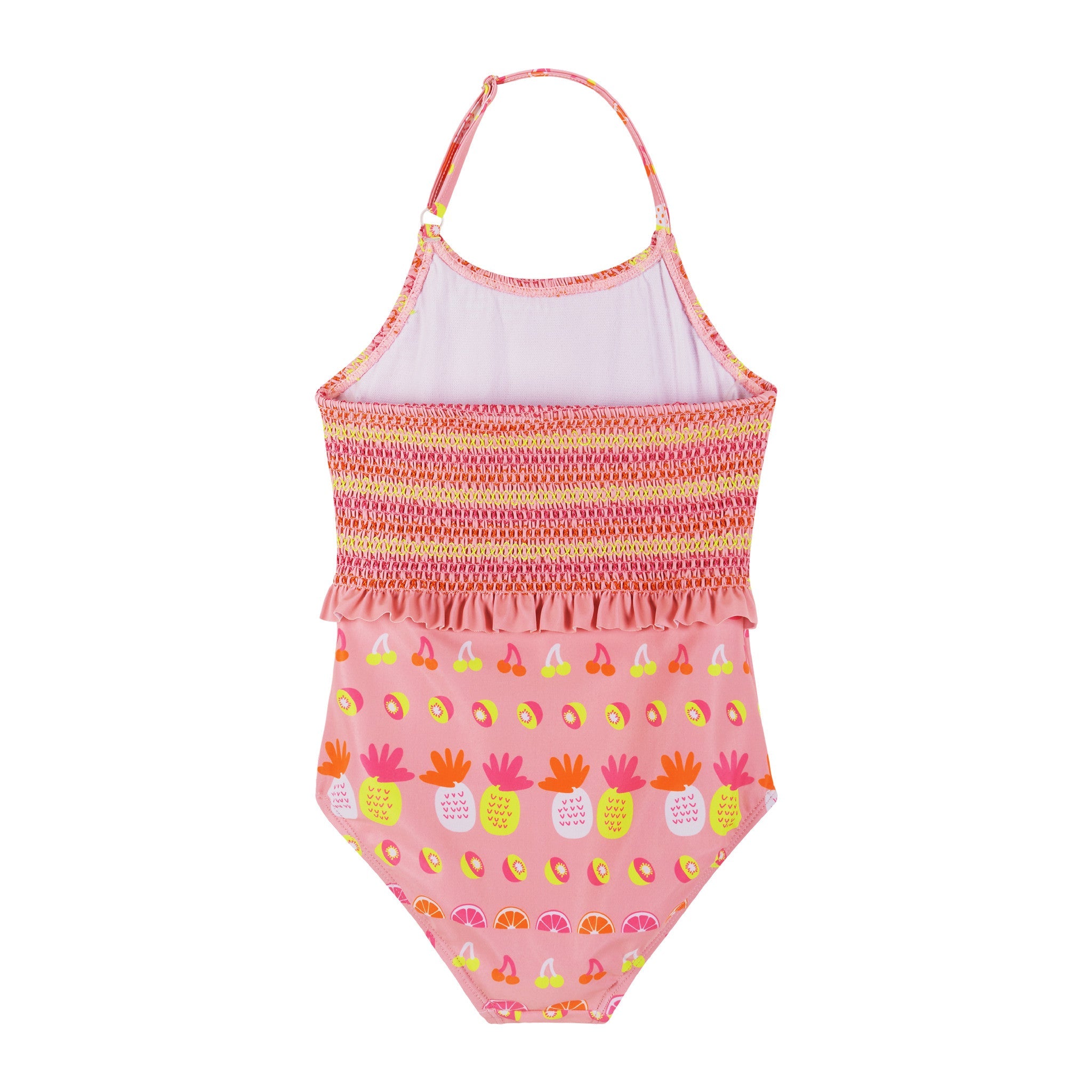 Fruit Print Halter Swimsuit