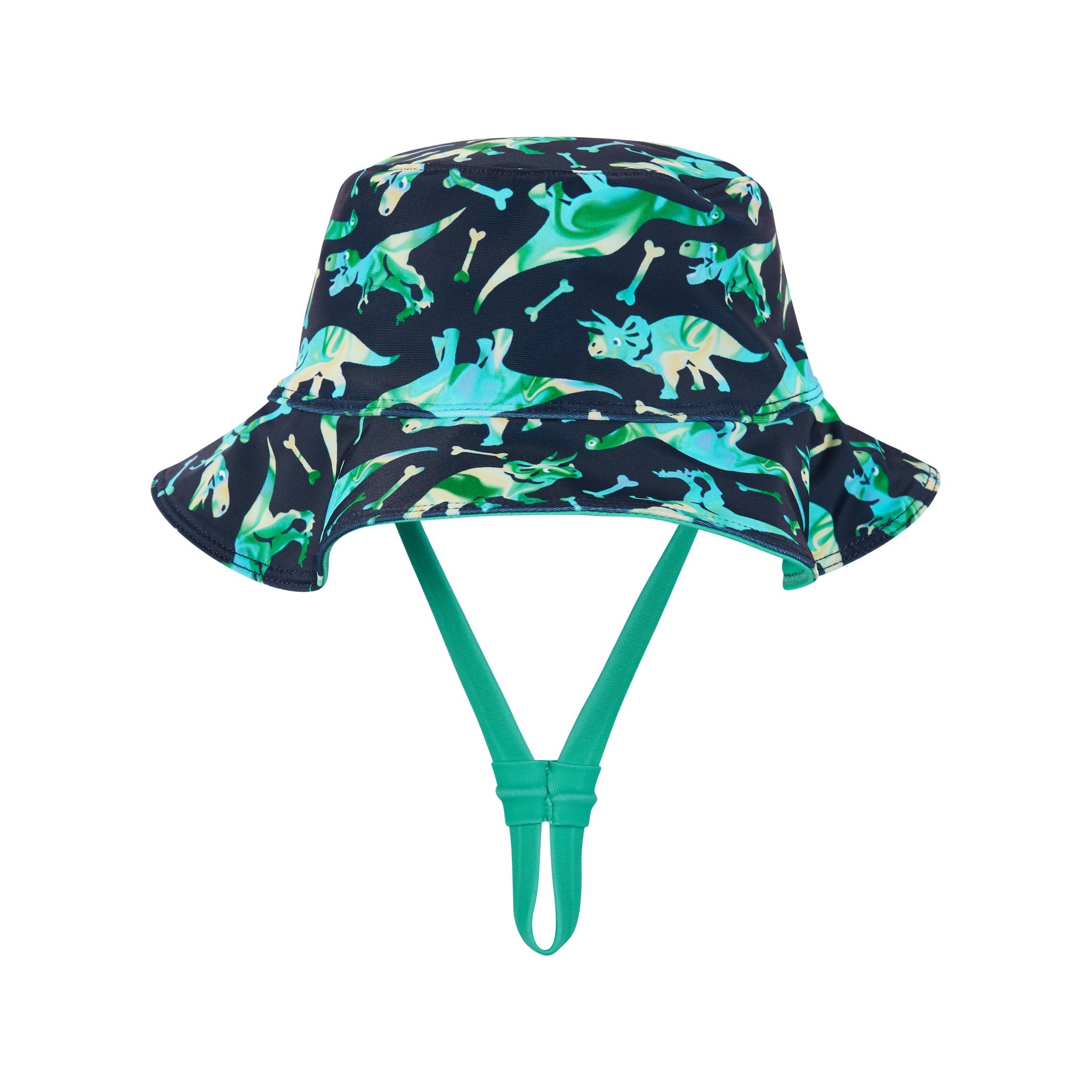 Infant Dino Print Swim Romper And Hat