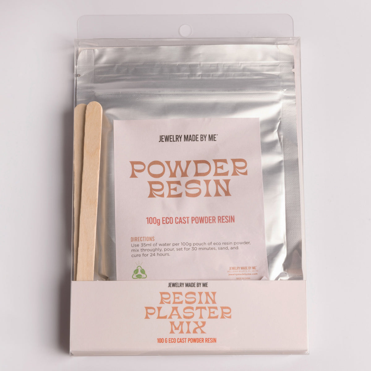 Resin Craft Eco Cast White Powder Resin Plaster Ceramic Mix, 100g