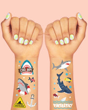 Shark Tats - 38 Foil Temporary Tattoos