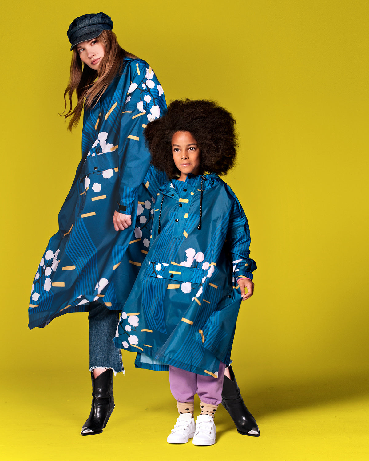 Kids Rain Poncho Japanese Blossom