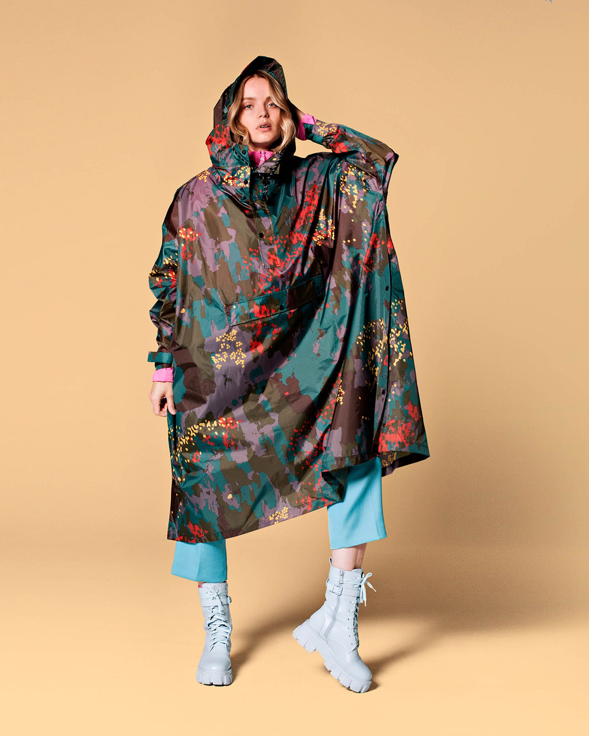 Rain Poncho Camo