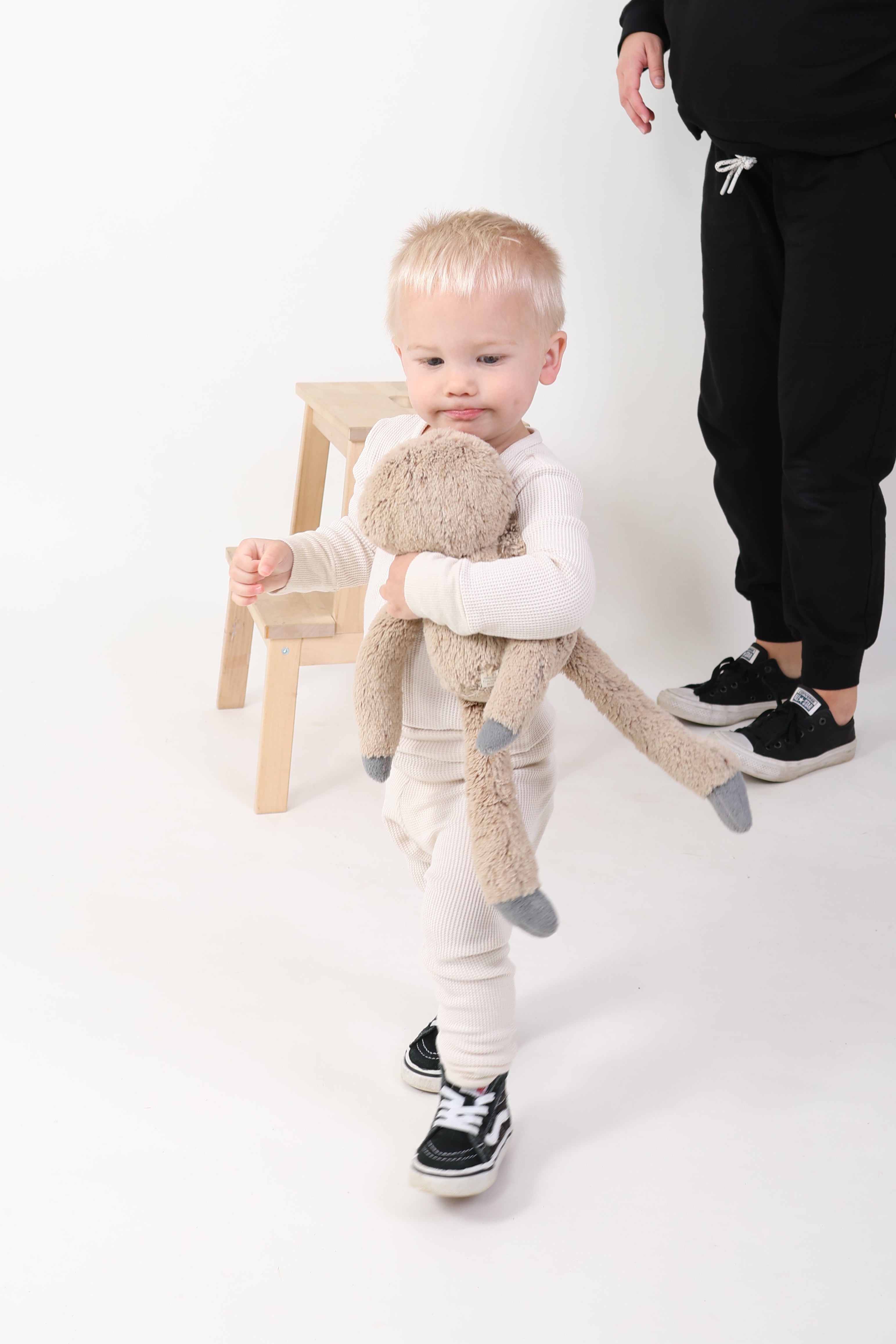 Beatrice || Thermal Baby Long Sleeve Henley Top And Bottom Set