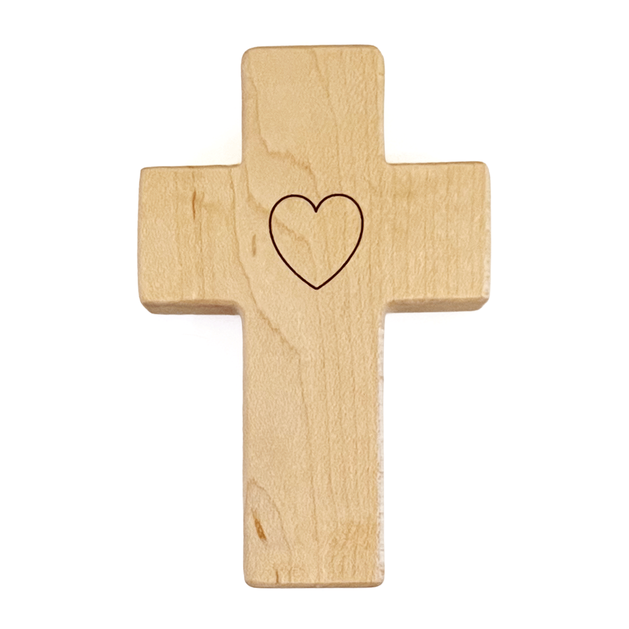 Solid Maple Wood Baby Rattle – Natural Wooden Cross Rattle | Made In The Usa 🇺🇸