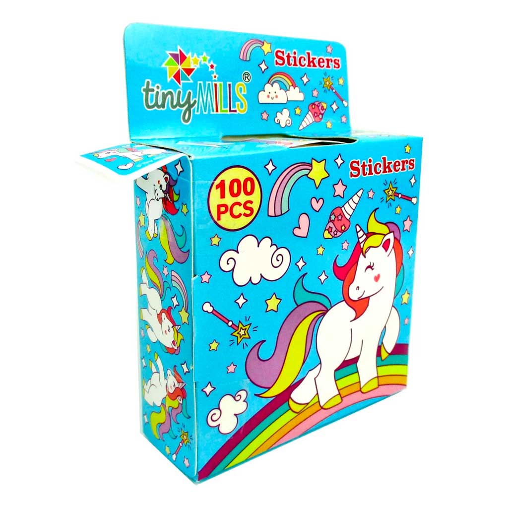 Unicorn Stickers 100 Stickers/dispenser, Pack Of 1, 6 Or 12 Dispensers