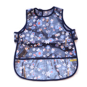 Navy Flower Bib