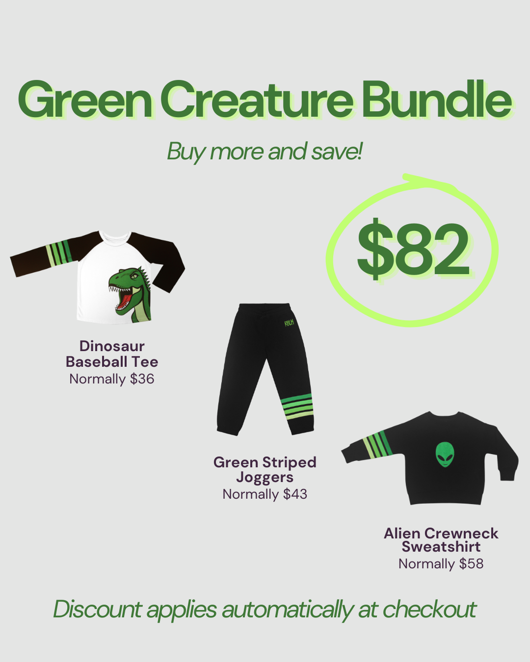 Green Striped Joggers