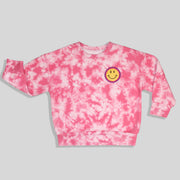 Smiley Tie-dye Crewneck Sweatshirt
