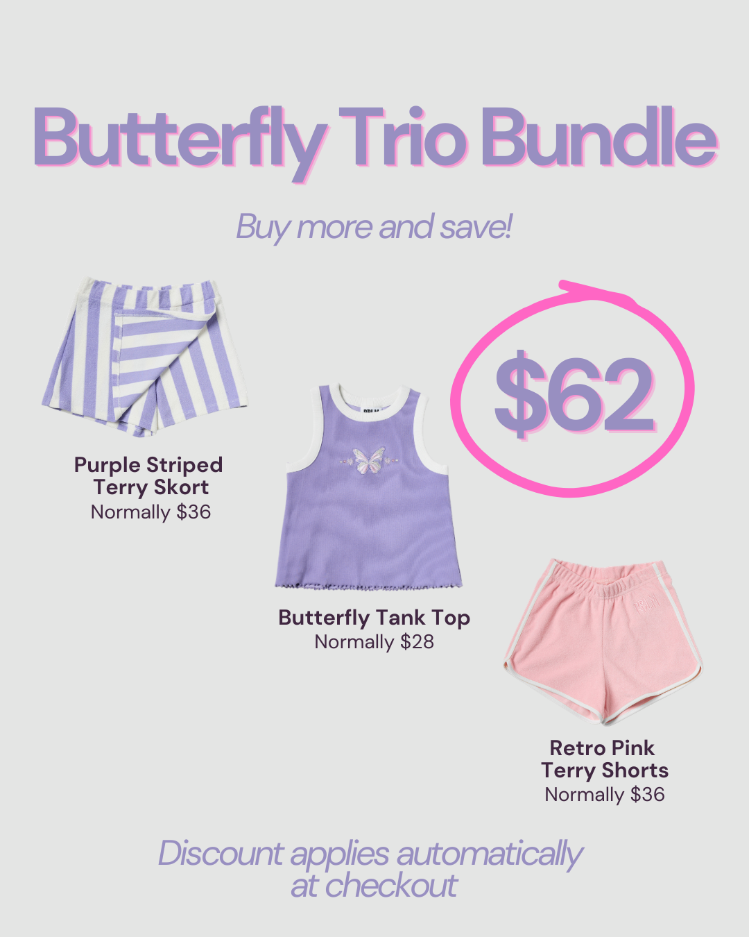Retro Pink Terry Shorts