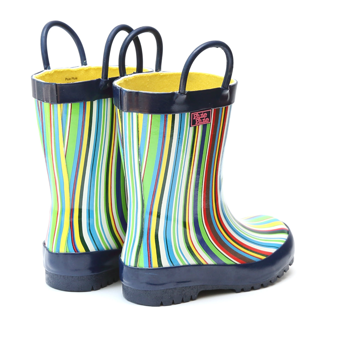 Blue Stripe Rain Boot