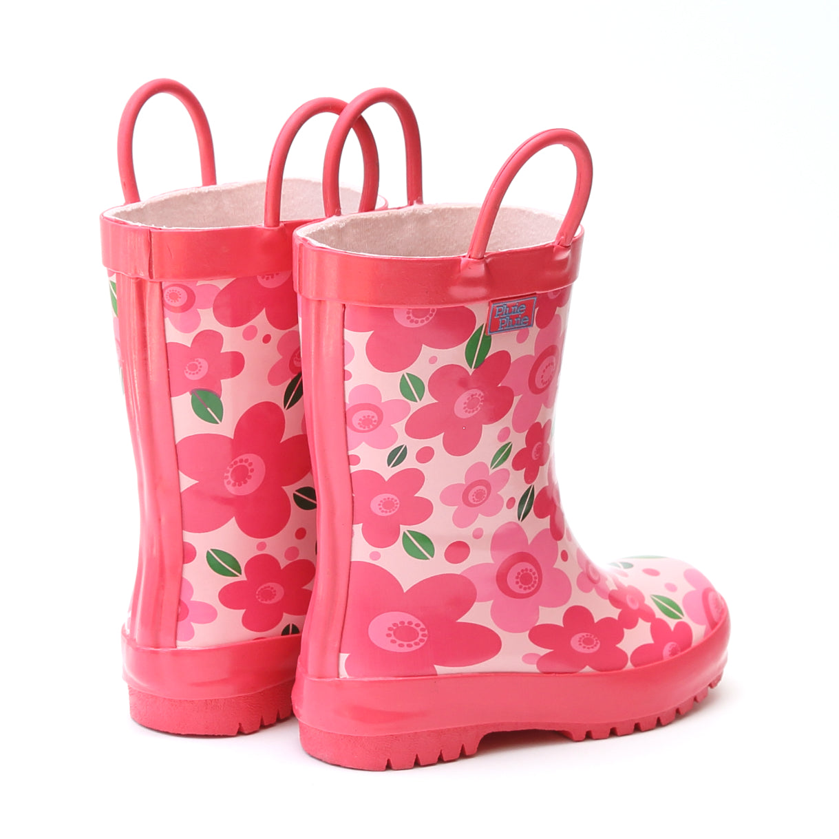 Pink Flower Rain Boot