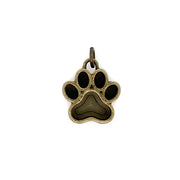 Ox Brass Paw Deep Closed Bezel Charm