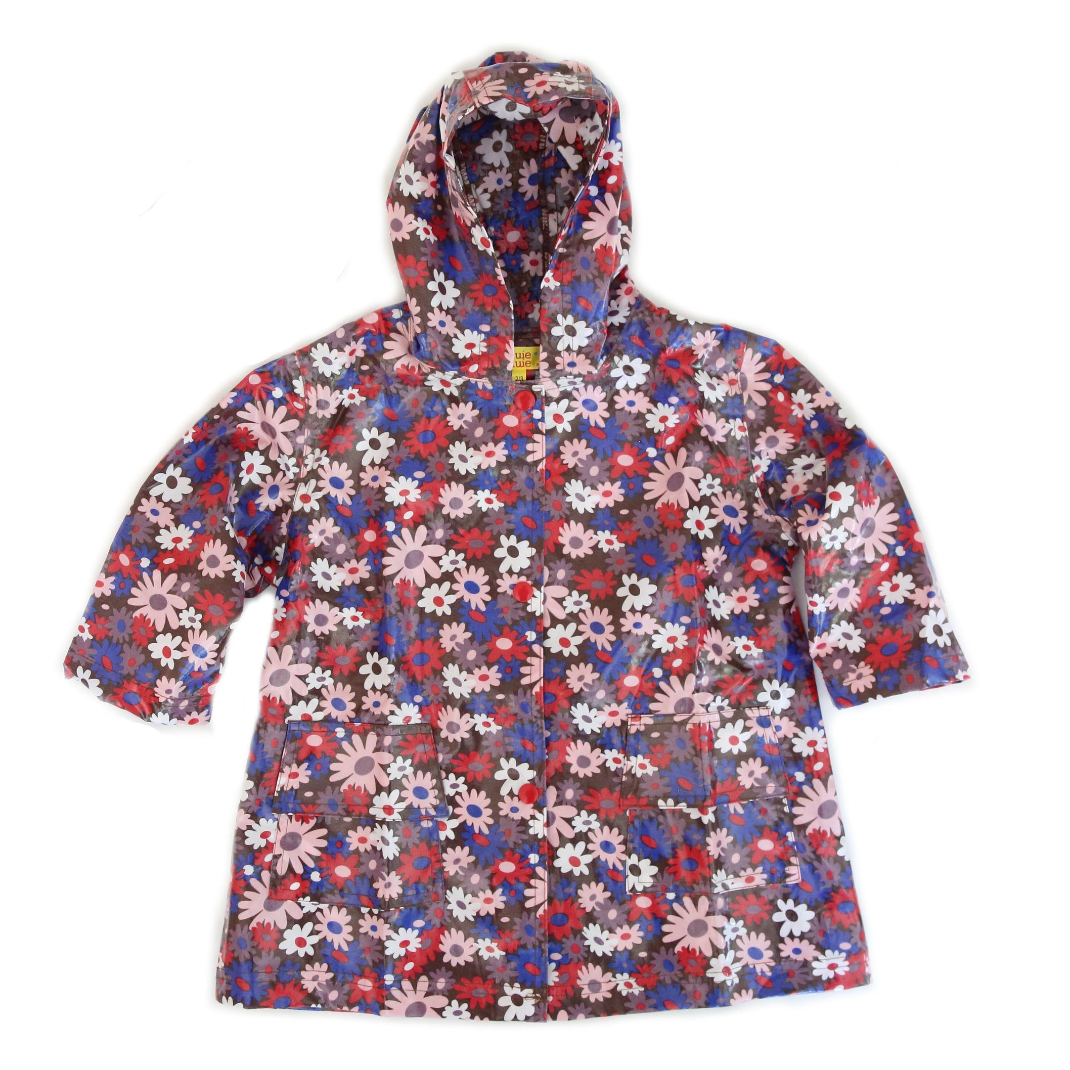 Brown Flower Raincoat