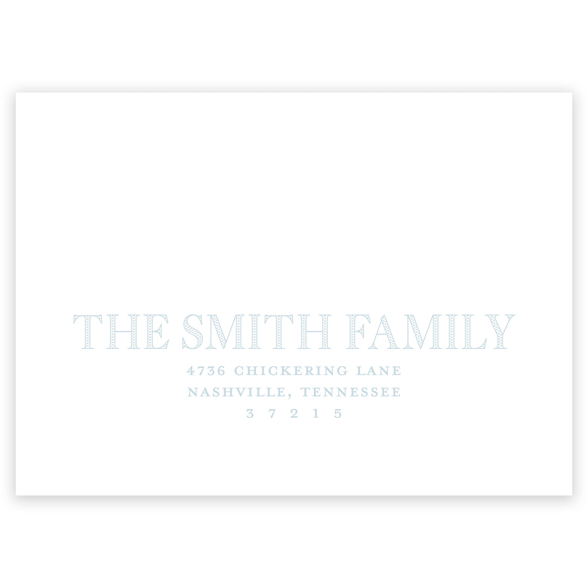 Blue Baptism Invitation
