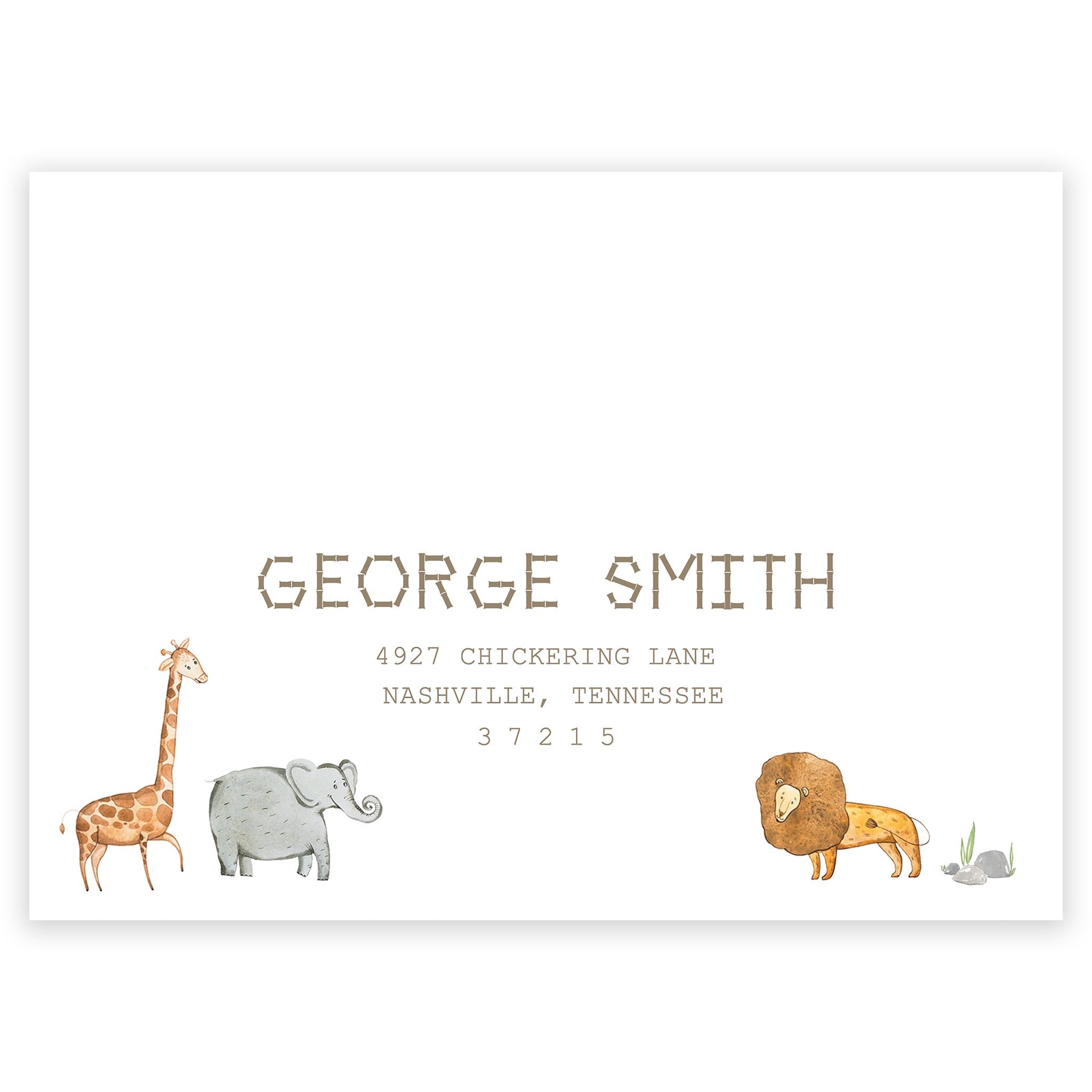 Safari Invitation