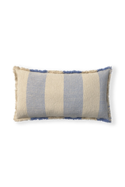 RECTANGULAR CUSHION LINES BLUE